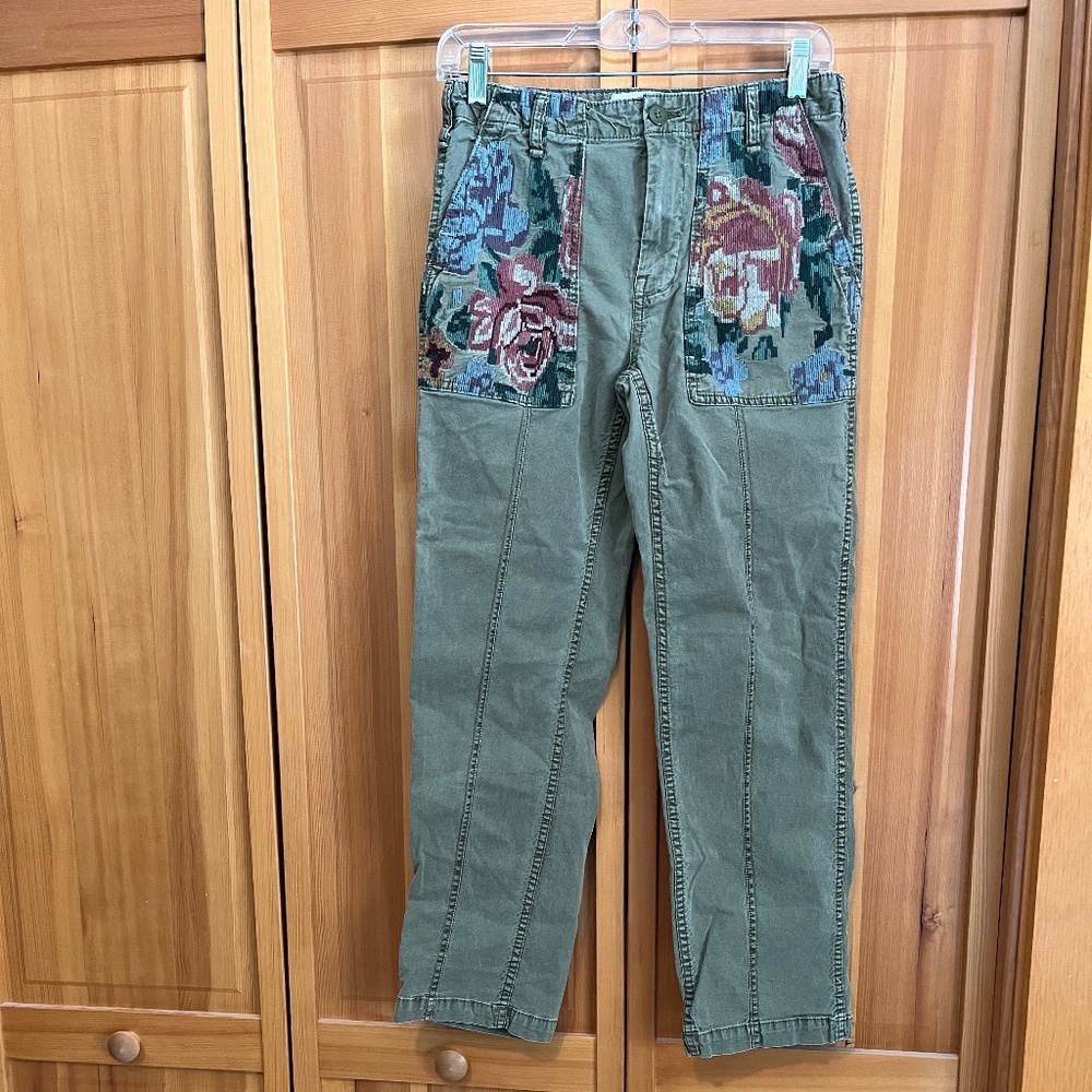 Anthropologie Embroidered pants